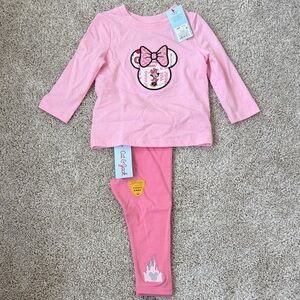 Pink Minnie Mouse Two-Piece Kids Pajama Set